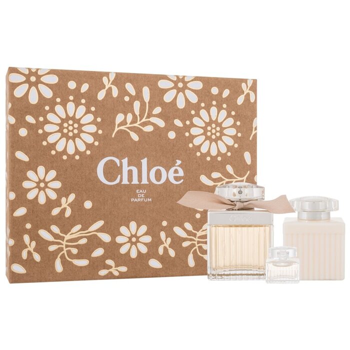 Chloé Chloe dāvanu komplekts EDP 75 ml ķermeņa losjons 100 ml un Chloé Chloé miniatūrā EDP 5 ml sievietēm