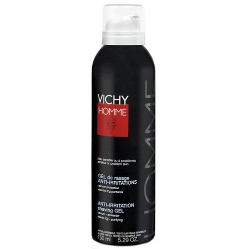 „Vichy“ skutimosi gelis nuo sudirginimo – jautriai arba probleminei odai.