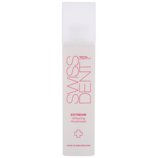 „Swissdent Extreme Whitening“ burnos skalavimo skystis – balinamasis burnos skalavimo skystis