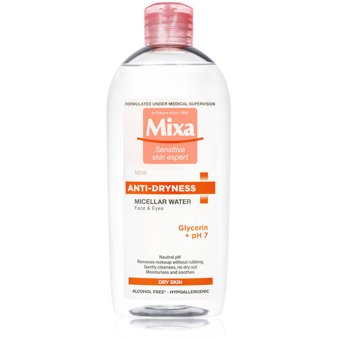 Mixa Micelinis vanduo – micelinis vanduo nuo išsausėjusios odos (400ml) Moterims