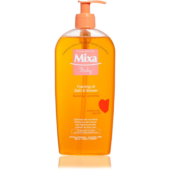 Mixa Aliejaus putojanti vonia ir dušas – kūdikių aliejaus putojanti vonia (400ml) Unisex