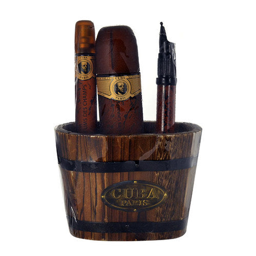 Cuba Cuba Gold dovanų rinkinys EDT Kvepalai 100 ml, mini Cuba Gold EDT Kvepalai 20 ml ir mini Cuba Gold EDT Kvepalai 35 ml Vyrams