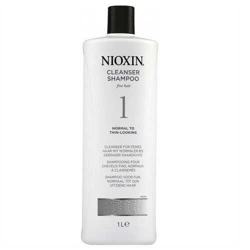 Nioxin System 1 valiklis ploniems plaukams, normaliems ir ploniems