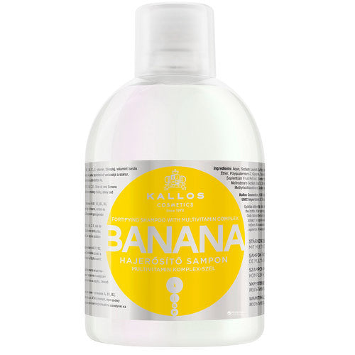 Kallos Bananų stiprinamasis šampūnas su multivitaminų kompleksu (1000ml) Moterims