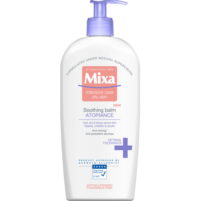 Mixa Atopiance raminantis kūno balzamas – raminamasis pienelis sausai ir jautriai odai (400ml) Moterims