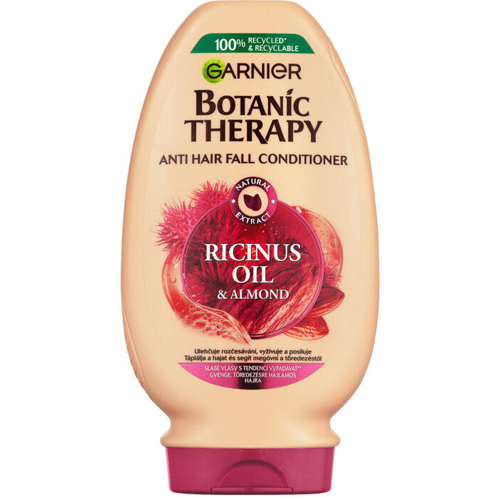 GARNIER stiprinantis balzamas su ricinu ir migdolų aliejumi (stiprinantis balzamas - kondicionierius) botanikos terapijai (stiprinantis balzamas - kondicionierius) 200 ml