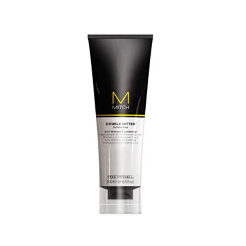 Paul Mitchell Sulfatus prižiūrintis šampūnas ir kondicionierius 2in1 Mitch (Double Hitter Sulfate-Free 2 In 1 šampūnas & Conditioner) 250ml