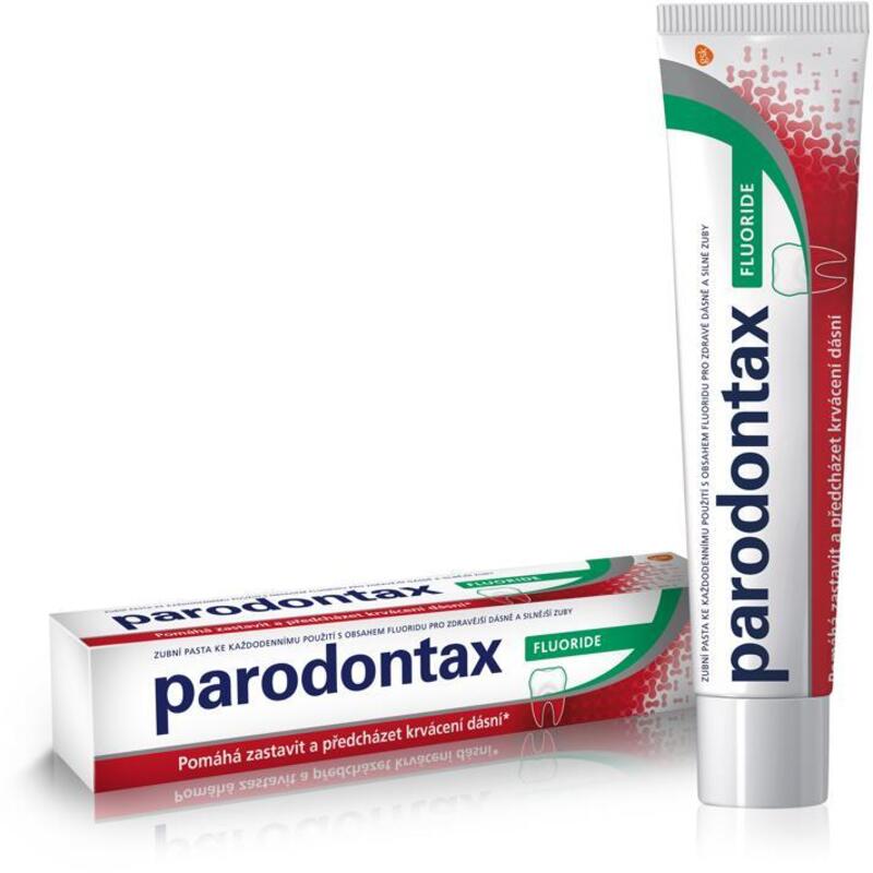 Parodontax dantų pasta nuo kraujavimo dėl fluoro