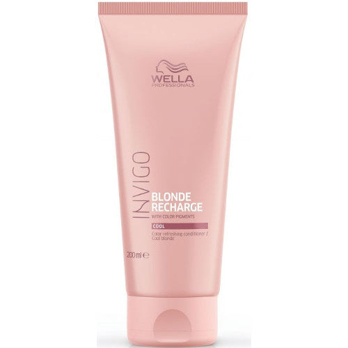 Wella Professional Invigo Blonde Recharge Cool Cool kondicionierius (Cool Color Refreshing Conditioner (200ml) Moterims