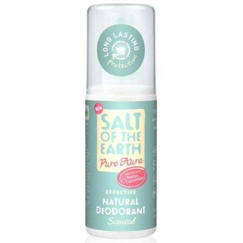 Zemes sāls 100% dabīgs dezodorants melones un gurķa tīra aura (dabisks dezodorants) 100 ml sievietēm