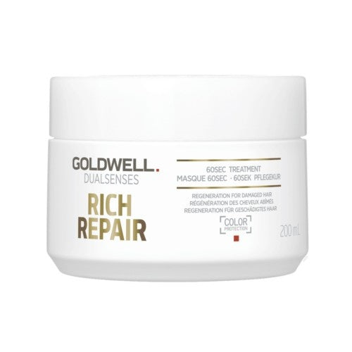 Goldwell Kaukė sausiems ir pažeistiems plaukams „Dualsenses Rich Repair“ (60 sek. procedūra)