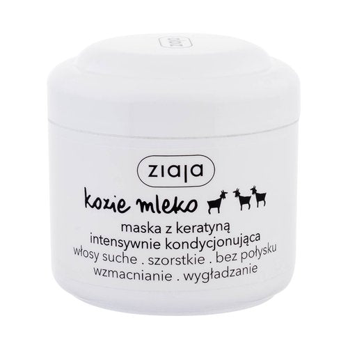 Ziaja Kaukė sausiems ir matiniams plaukams su keratinu Ožkos pienu 200 ml Moterims