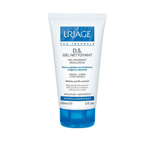 Uriage Valomasis gelis sausai ir sudirgusiai odai DS (Regulating Foaming Gel) 150 ml