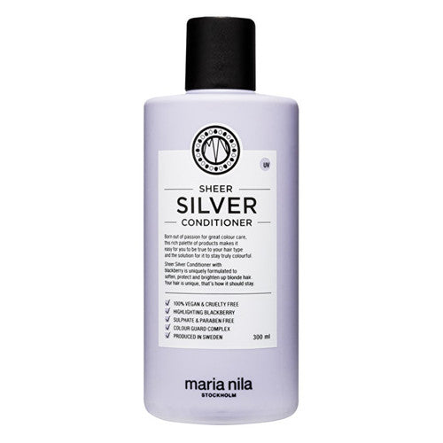 Maria Nila Sheer Silver Conditioner – niisutav palsam, mis neutraliseerib kollaseid juuksetoone (1000ml) Naistele