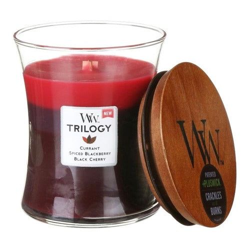 WoodWick Sun Ripened Berries Trilogy Vaza (uogų nokinimas saulėje) - Kvapi žvakė (609.0g) Unisex