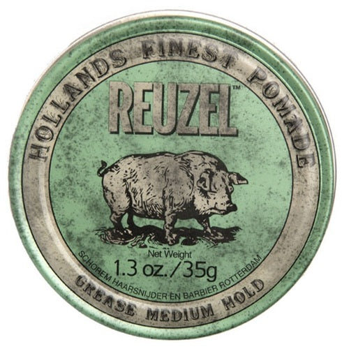 Reuzel Grease Medum Hol Green Pomade – plaukų pomada 95ml