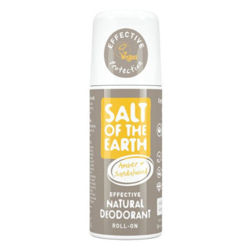 Salt-Of-The-Earth Ambra Siralwood Natural Roll On dezodorantas – natūralus rutulinis dezodorantas su ambra ir siralmedžiu (75ml) Unisex