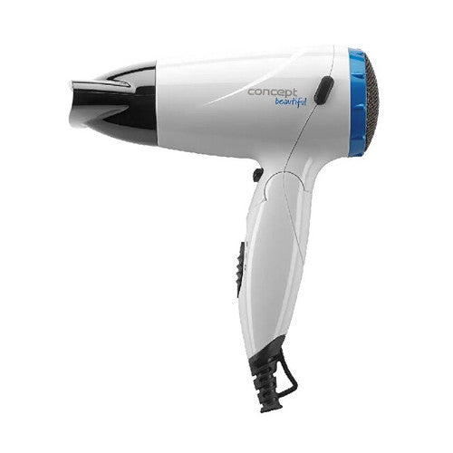 Plaukų džiovintuvas „Concept VV5741 Beautiful 1500 W“ – baltas ir mėlynas