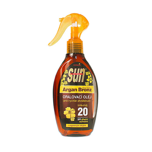 „Vivaco SUN“ įdegio aliejus su argano aliejumi, SPF 20