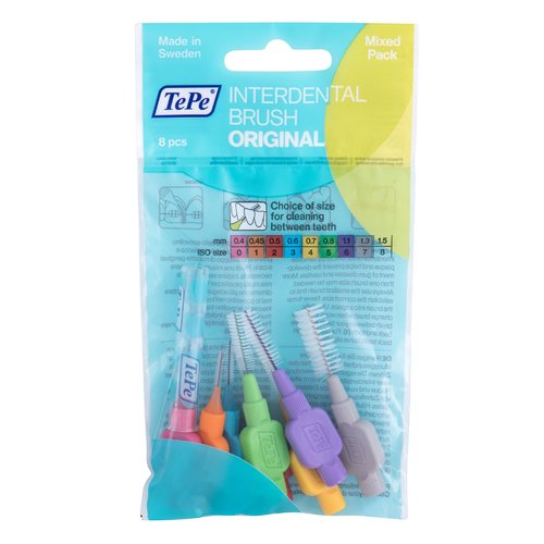 TePe Interdental Brush Original Mixed Pack ( 8 vnt ) - Tarpdančių šepetėlių mišinys Moterims