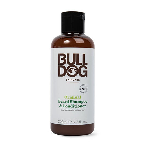 Bulldog Originalus barzdos šampūnas ir Kondicionierius – barzdos šampūnas ir kondicionierius 2in1 normaliai odai (200ml) Vyrams