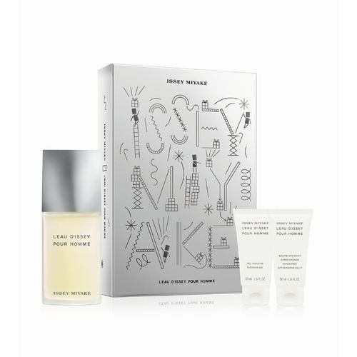 Issey Miyake L´Eau D´Issey pour Homme EDT kinkekomplekt 125 ml, dušigeel 50 ml ja raseerimisjärgne palsam 50 ml meestele