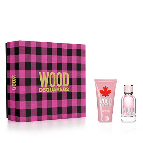 Dsquared2 Wood for Her dovanų rinkinys EDT 30 ml ir kūno losjonas 50 ml