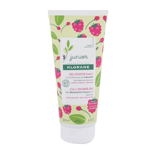 Klorane Junior Raspberry dušigeel – dušigeel (200ml) naistele