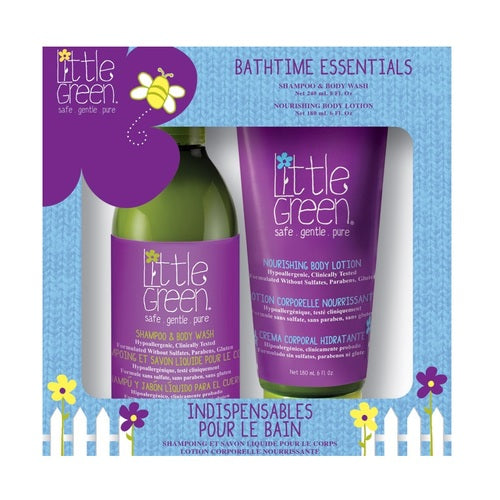 Little Green Kids Bathtime Essentials – vaisių kvapo dovanų rinkinys vaikams