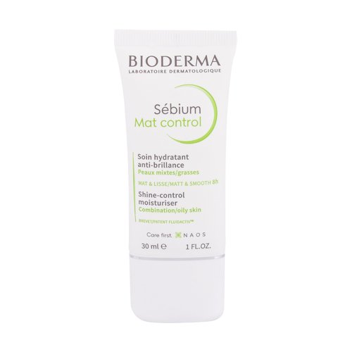 Bioderma Sébium Mat Control Moisturizer – lengvas drėkinamasis kremas nuo odos blizgesio ir išsiplėtusių porų (30ml) Moterims