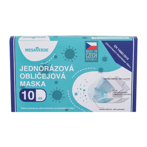 Mesaverde Vienkartinė veido kaukė (10 vnt.) Moterims