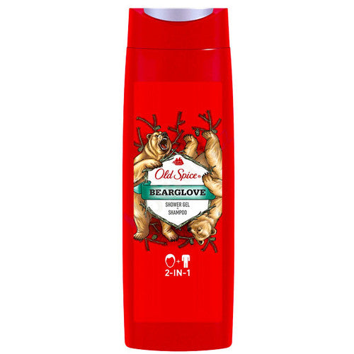 Old Spice BearGlove dušo želė + šampūnas – dušo želė 2 viename (400ml) Vyrams