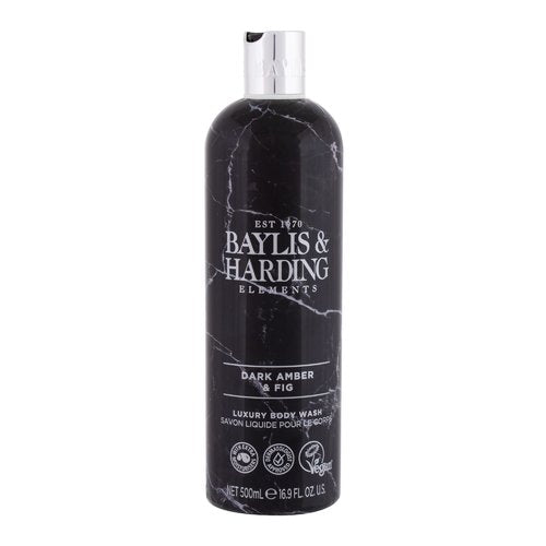 Baylis ir Harding Elementai Tamsus gintaras ir Fig Shower Wash (juodas gintaras ir figos) – dušo želė (500ml) Moterims