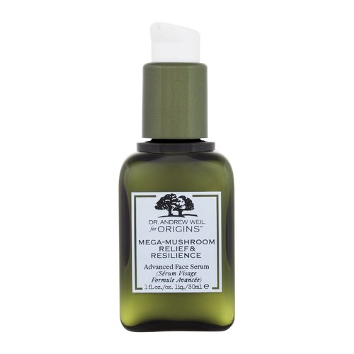 „Origins Mega-Mushroom Relief & Resilience Advanced Face Serum“ – raminamasis veido serumas