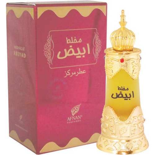 Afnan Mukhallat Abiyad parfimētā eļļa (20 ml) Unisex