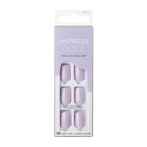 Kiss My Face IMPRESS Spalvotas paveikslėlis Violetiniai Nagai 30 vnt