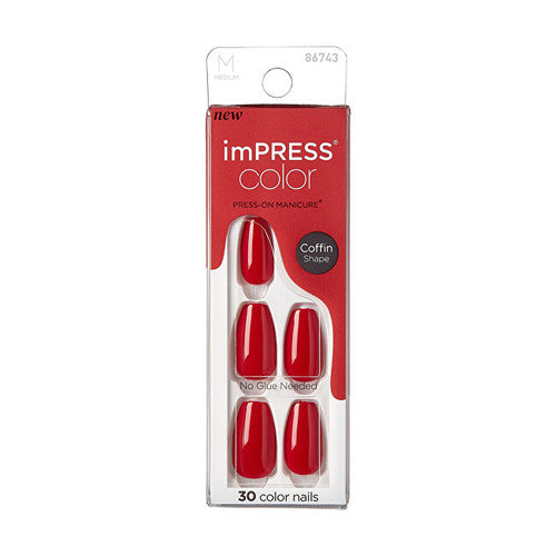 Kiss My Face ImPRESS Color MC Reddy or Not Nails 30 vnt