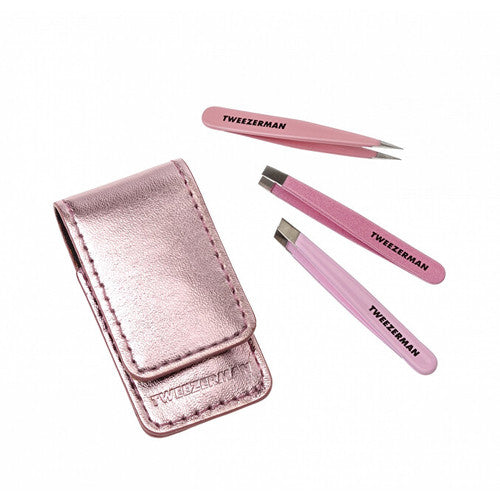 Tweezerman Micro Mini Tweezer Set – Mini kelioninis pincetų rinkinys Moterims