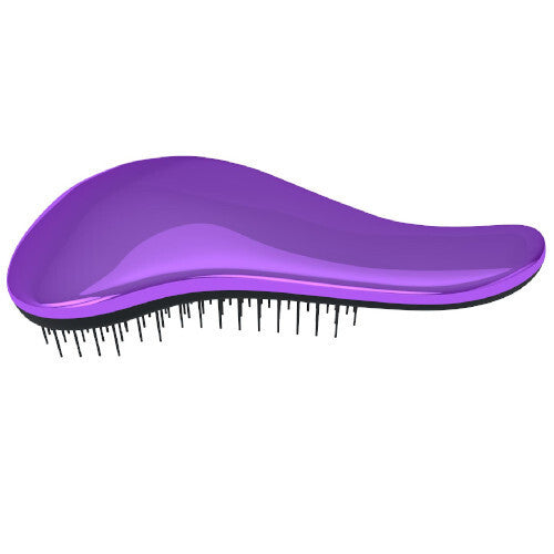 Dtangler Metallic Purple Hairbrush - Plaukų šepetys su rankena