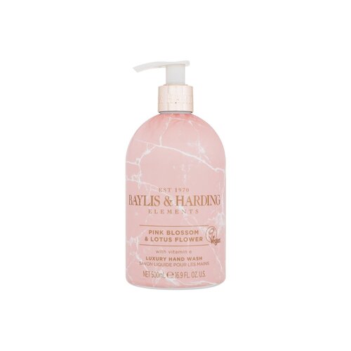 Baylis & Harding Elements Pink Blossom & Lotus Flower (rožiniai žiedai ir lotosas) – maitinamasis skystas rankų muilas 500ml Moterims