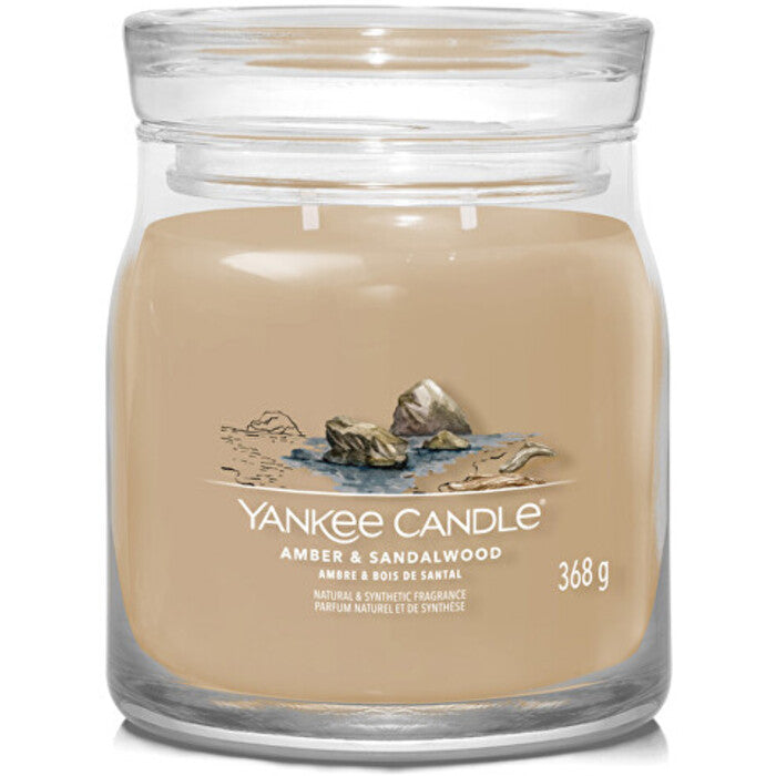 „Yankee Cirle“ žvakė „Amber & Siralwood“ (gintaras ir santalas)