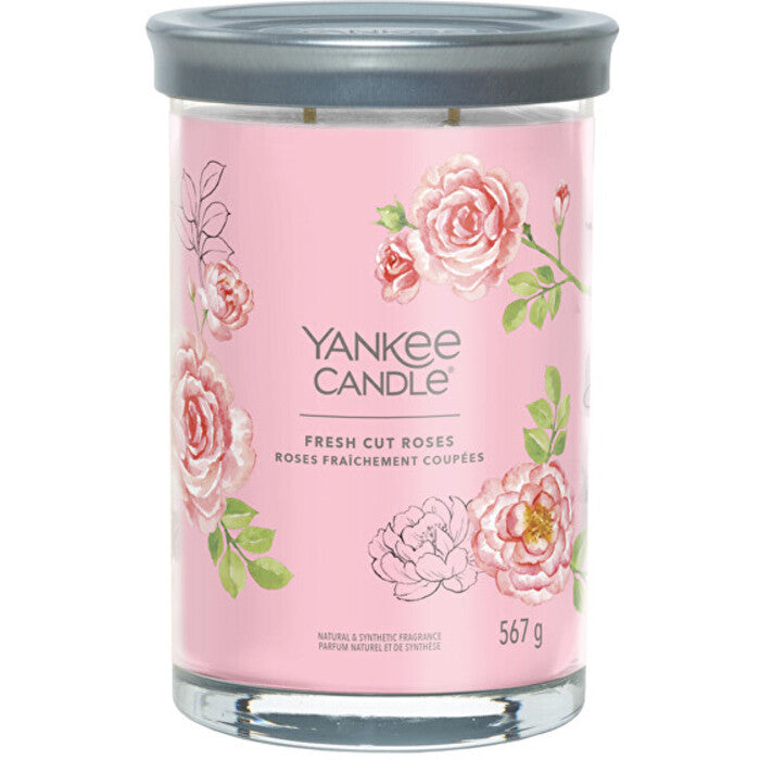 „Yankee Cirle“ žvakė „Fresh Cut Roses Signature“ stiklinė (šviežios rožės)