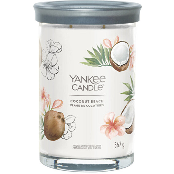 „Yankee Cirle“ „Coconut Beach Signature“ žvakė stiklinėje (kokosų paplūdimio)