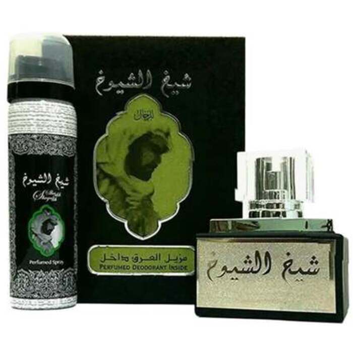 Lattafa Perfumes Sheikh Al Shuyukh dovanų rinkinys EDP 50 ml ir purškiamas dezodorantas 50 ml Unisex