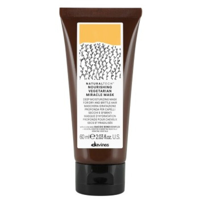 Davines NaturalTech™ maitinanti vegetariška stebuklinga kaukė (sausiems ir nepaklusniems plaukams) – maitinamoji kaukė 250ml