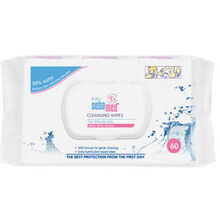 Sebamed Kūdikių valymo servetėlės su 99% virens 60 vnt 60.0ks Unisex