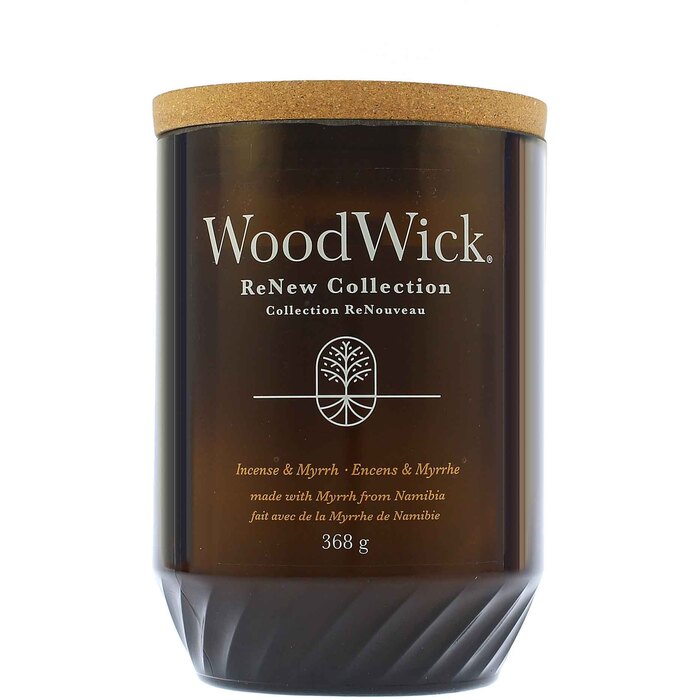 „WoodWick ReNew“ smilkalų ir miros žvakė