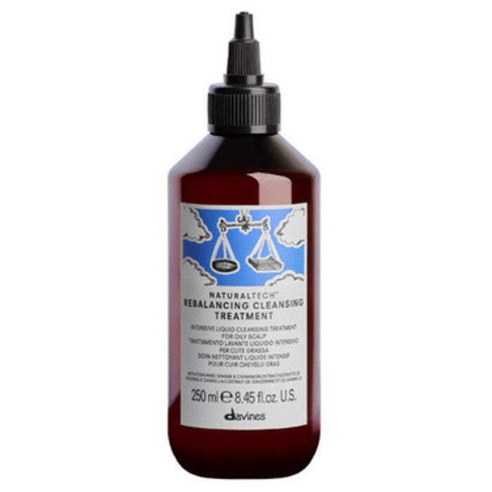 Davines Natural Tech Rebalancing Cleansing Treatment – plaukų priežiūros priemonė greitai riebaluotiems plaukams 1000ml