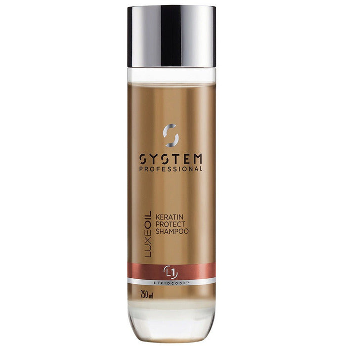 System Professional LuxeOil Keratin Protect šampūnas (pažeistiems plaukams) (100ml) Moterims