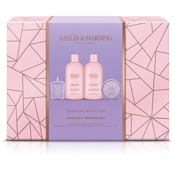 Baylis ir Harding Signature Collection žvakių šviesoje maudymosi rinkinys (jojoba ir vanilė) Moterims